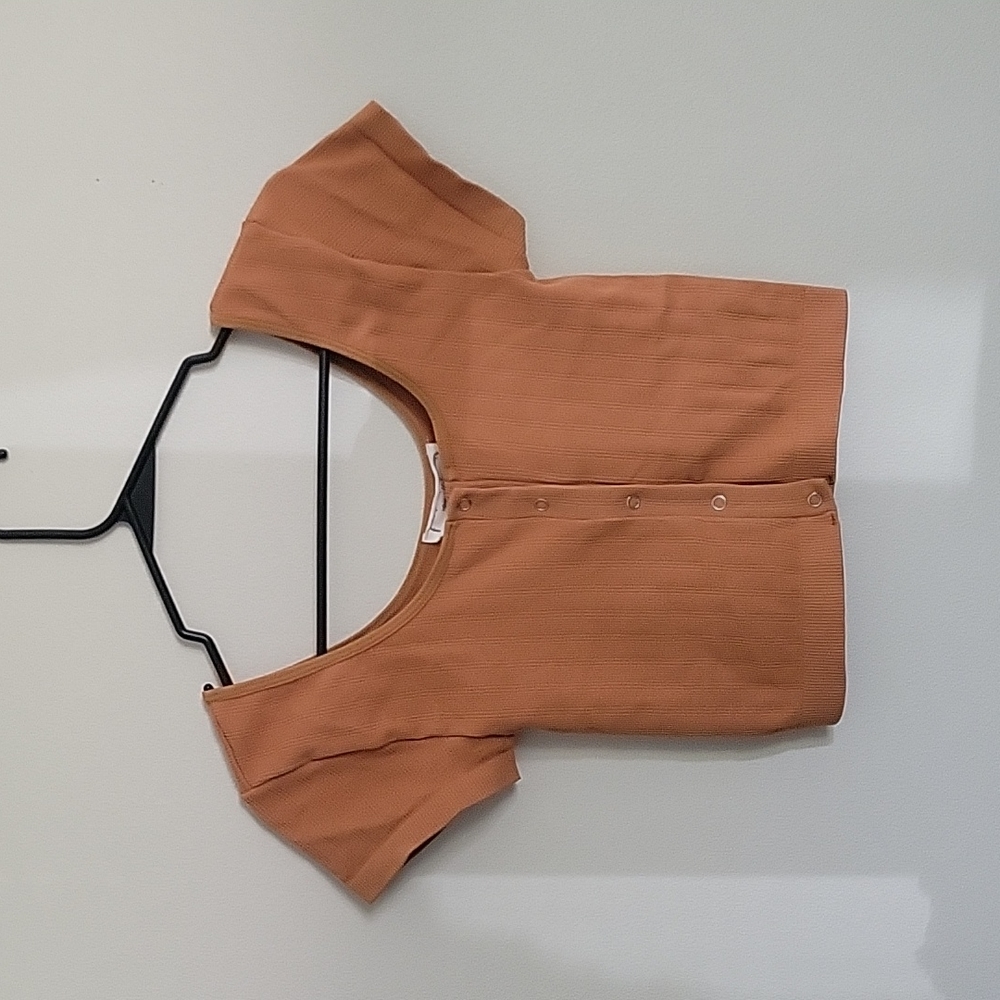 Nude Stretchy Crop Top